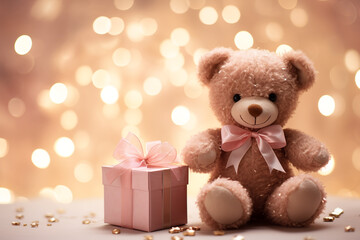Christmas card: Teddy bear