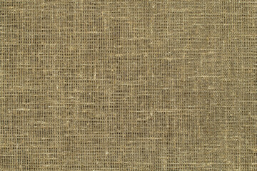 Simple rustic rough background from sackcloth with plain weave