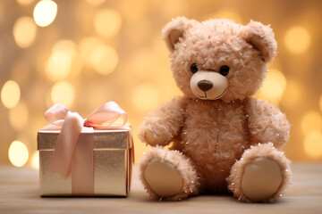 Christmas card: Teddy bear