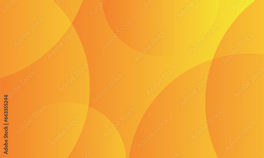 Poster minimal geometric background. orange element with gradient fluid. dynamic shape composition. round. 