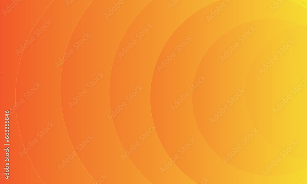 Poster minimal geometric background. orange element with gradient fluid. dynamic shape composition. round. 