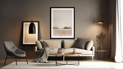 modern interior living room photography with premium furniture