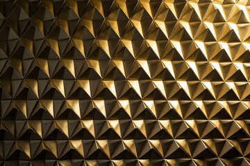 luxurious golden polygonal texture for wall print design