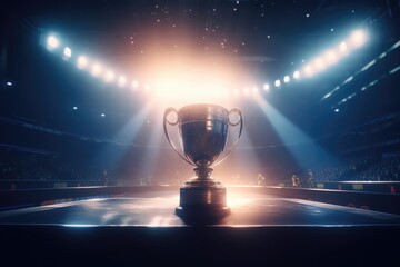 eye catching golden trophy cup photography a tournament award