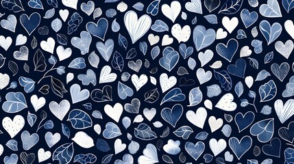 Hearts illustration background wallpaper design, love heart, valentines day card