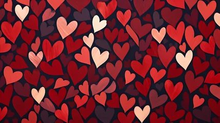 Foto op Plexiglas Hearts illustration background wallpaper design, love heart, valentines day card © Filip