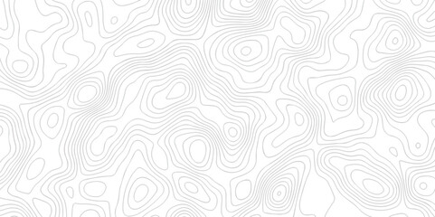 Abstract pattern with lines. Abstract sea map geographic contour map and topographic contours map background. Abstract white pattern topography vector background. Topographic line map background.