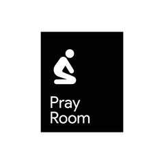 Islam Pray Room direction sign