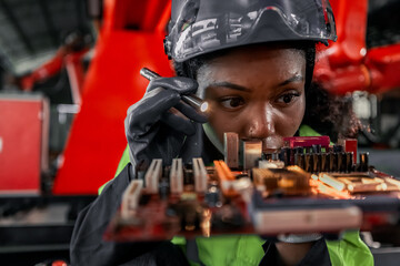 Engineer improves robot arm with silicon wafer PCB integration for enhanced performance, efficiency