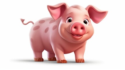 pink piggy bank  generated by AI
