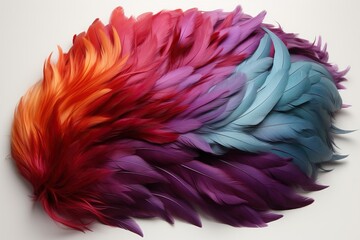 Obraz premium red and yellow feathers