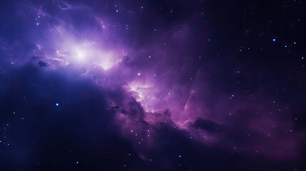 Fototapeta premium Dynamic Purple Gritty Space Cosmos Background