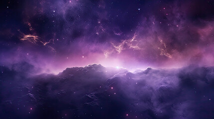 Naklejka na ściany i meble Dynamic Purple Gritty Space Cosmos Background