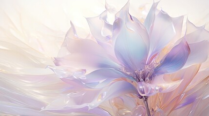  a large flower is shown in this artistic photo of a flower.  generative ai