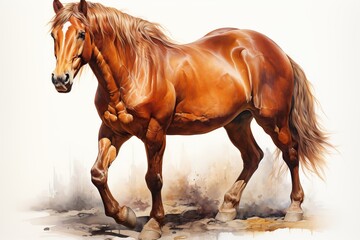 Obraz premium horse in the snow