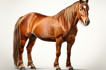 Fototapeta premium horse isolated on white background