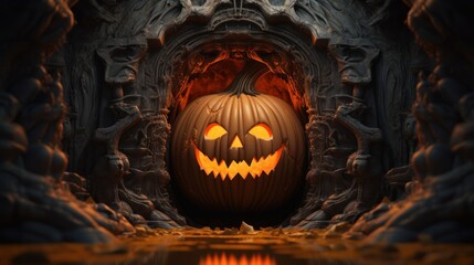 Halloween pumpkin architecture 