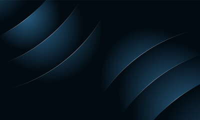 dark blue black abstract background with gradient curve.