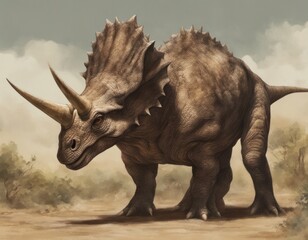 Fototapeta premium Triceratops dinosaur