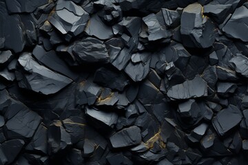 Natural depths Dark, coal black background featuring a geological texture theme
