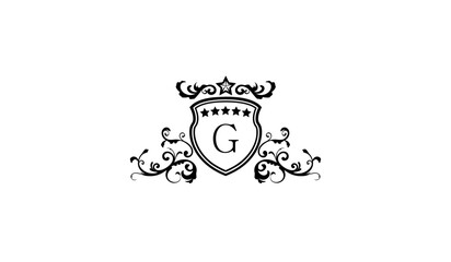 Obraz premium Black elegant logo template G