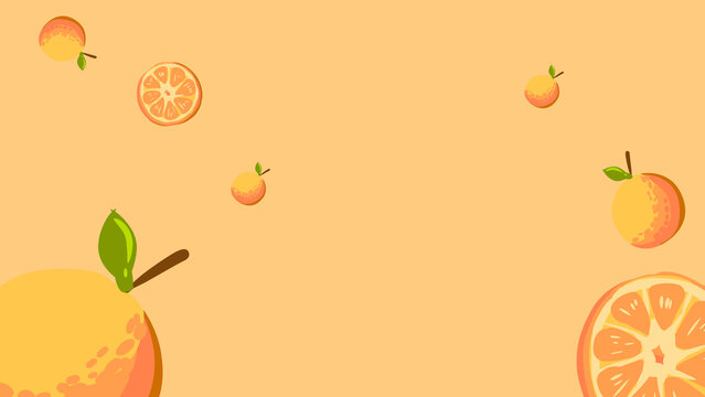 orange fruit background pattern.