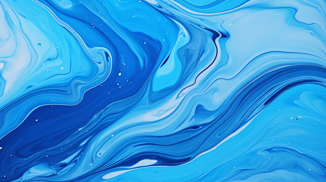 blue liquid marble abstract background
