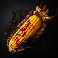 Grillowana kukurydza - obrazy, fototapety, plakaty