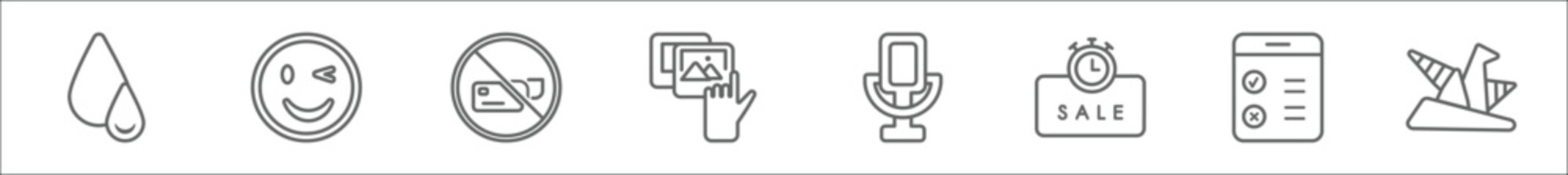Obraz premium outline set of user interface line icons. linear vector icons such as navigation arrows, no tittling, cloud with connection, drop down, curve right arrow, bridge, bending, sketched arrow