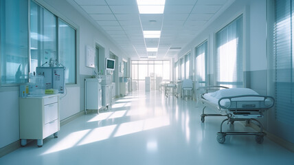 interior of a modern hospital.