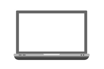 Laptop isolated on white background