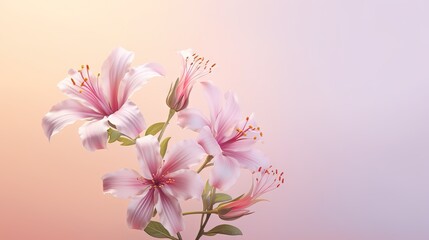  a vase filled with pink flowers on top of a table.  generative ai