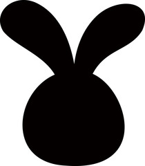 Easter bunny silhouette