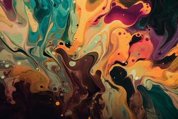 Vibrant, dynamic wallpaper with an artistic and abstract design. Generative AI - obrazy, fototapety, plakaty