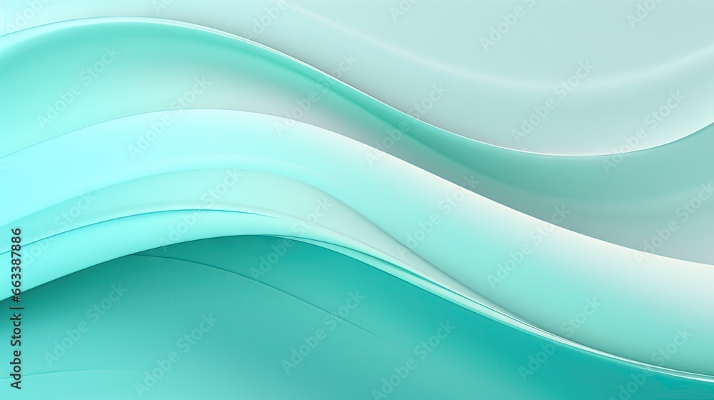Poster a blue and white abstract background with wavy lines on it. generative ai