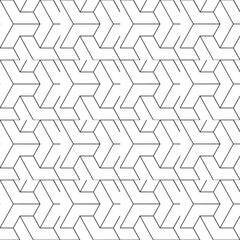 black and white seamless geometric pattern. 