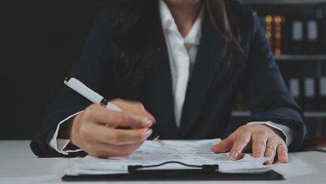 Female lawyer is stressed about losing a lawsuit. Woman stressed and worried because overworked.