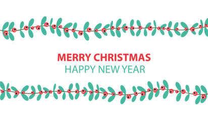 Christmas leaf pattern wallpaper. free space for text. copy space.