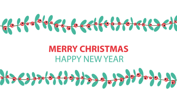 Christmas leaf pattern wallpaper. free space for text. copy space.