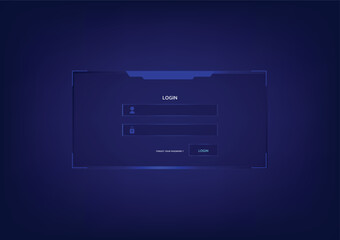login form interface digital