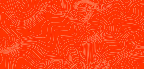 Texture of meat and fish. Abstract linear background. Vector print of food. White lines on red background.