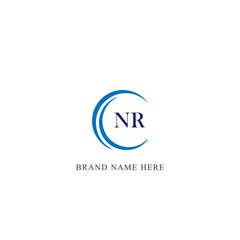 NR logo. N R design. White NR letter. NR, N R letter logo design. Initial letter NR linked circle uppercase monogram logo. N R letter logo vector design. 