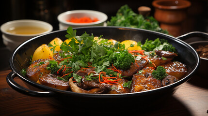 Prato Recheado com Carne Suculenta