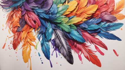 feathers background
