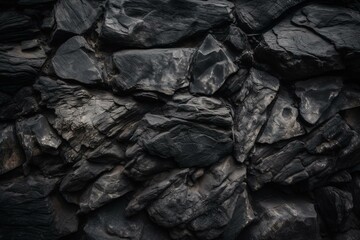 A dark, textured stone surface makes a great background. Generative AI