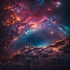 starry night space sky