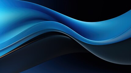  an abstract blue background with wavy lines and curves on it.  generative ai