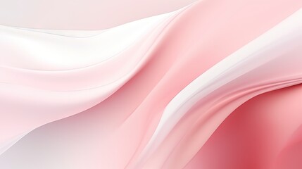  a pink and white abstract background with smooth lines and curves.  generative ai