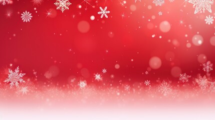  a red and white background with snowflakes on it.  generative ai