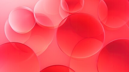  a red background with circles of different sizes and shapes on it.  generative ai